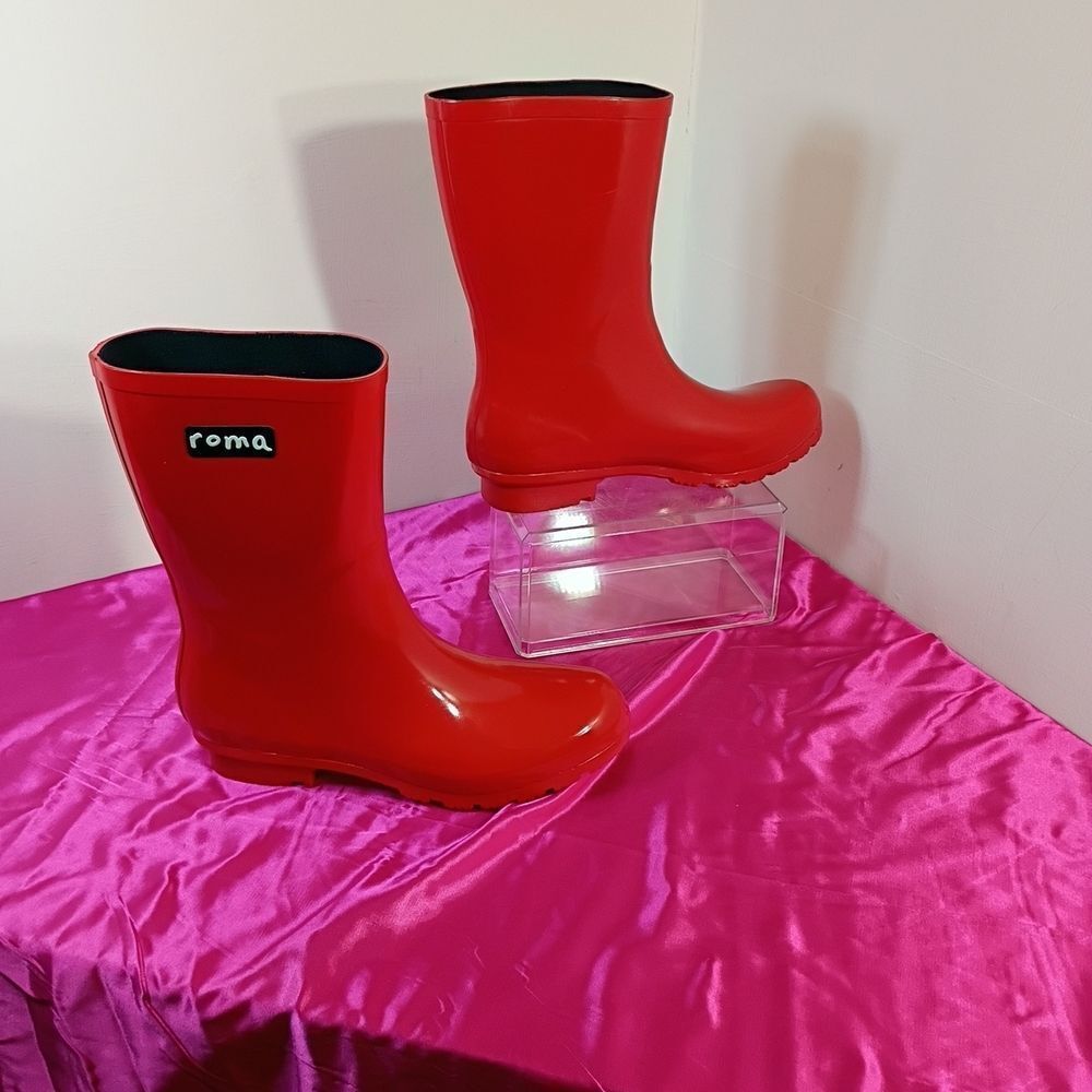 Roma Red Rain Boots